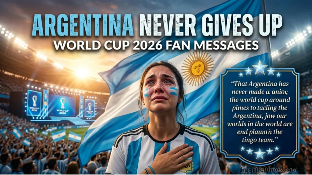 How to Write Your Own Argentina World Cup 2026 Fan Message