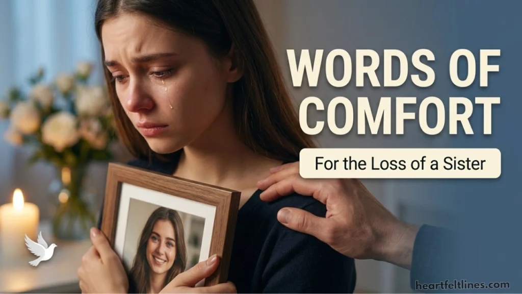 Condolence Messages for Loss of Sister — For a Sympathy Card