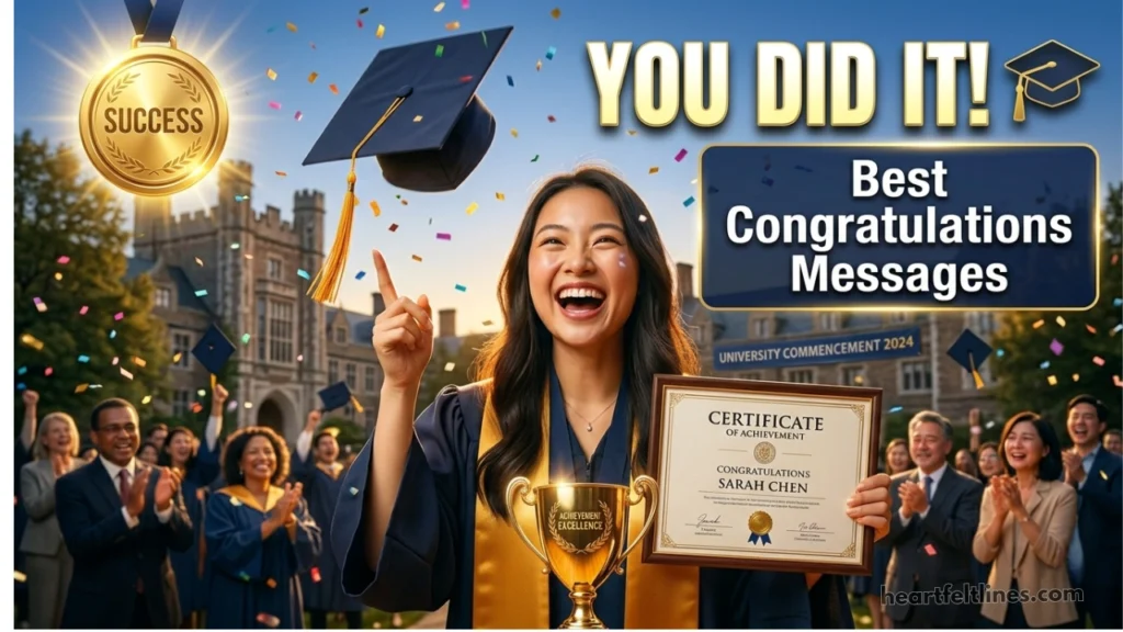 Congratulations Messages for Students on Academic Achievement