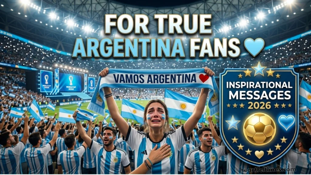 Heartfelt Argentina World Cup 2026 Fan Messages for True Supporters