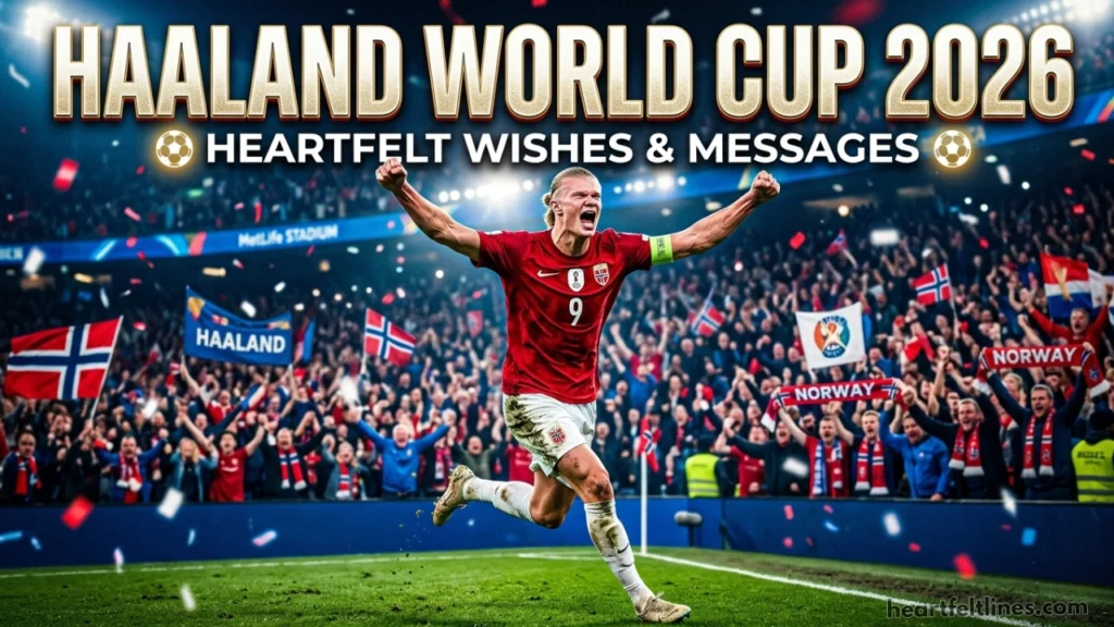 Heartfelt Erling Haaland World Cup 2026 Wishes and Messages
