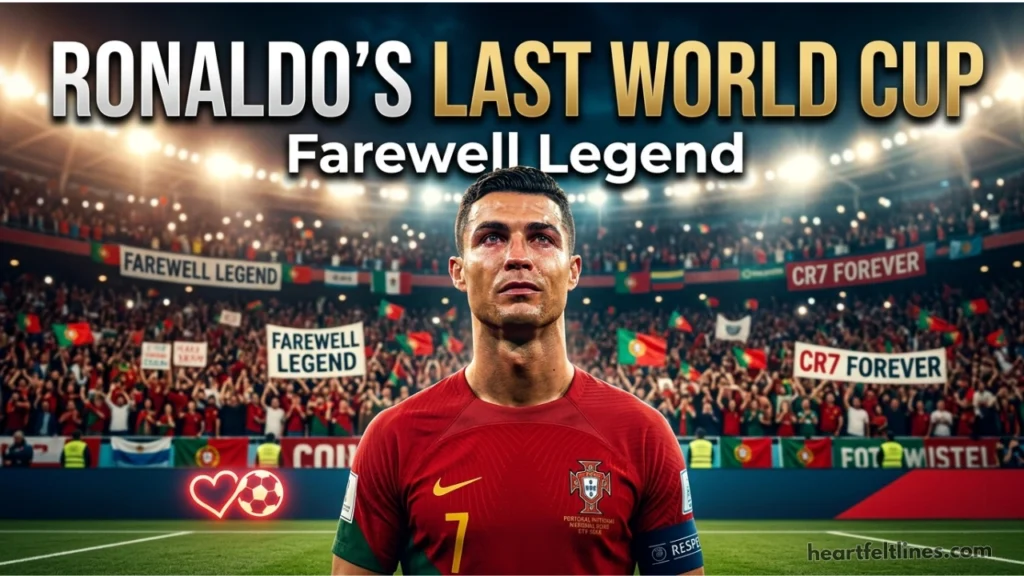 Heartfelt Ronaldo Last World Cup Farewell Messages 2026 for True Fans
