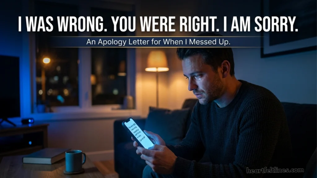 Sorry Message That Actually Heals 