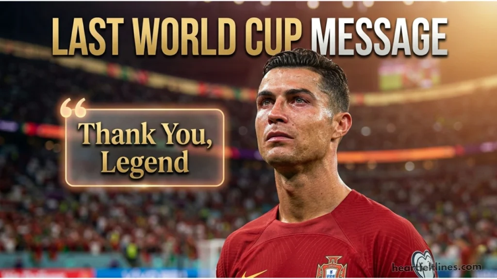 Why Ronaldo's 2026 World Cup Farewell Hits Different for Every Fan