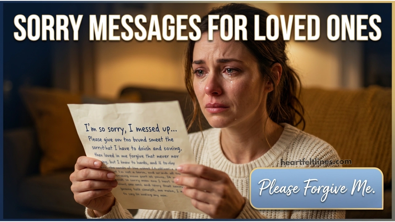 172 Deep and Meaningful Sorry Messages for Loved Ones From the Heart