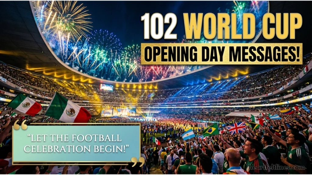 Patriotic World Cup Opening Day Messages — USA 2026 Edition
