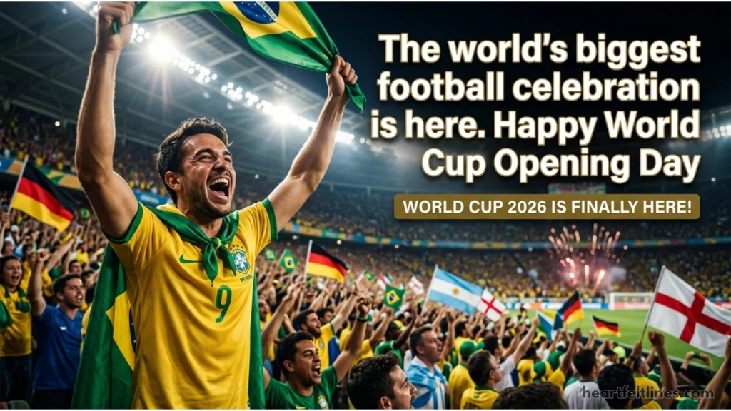 World Cup Opening Day Wishes for Teams, Players and Coaches